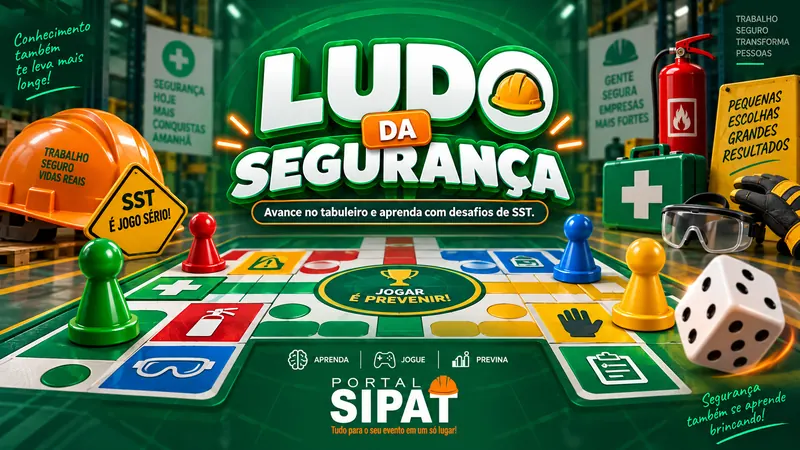 Tela do jogo Ludo da Segurança na plataforma SIPAT Online