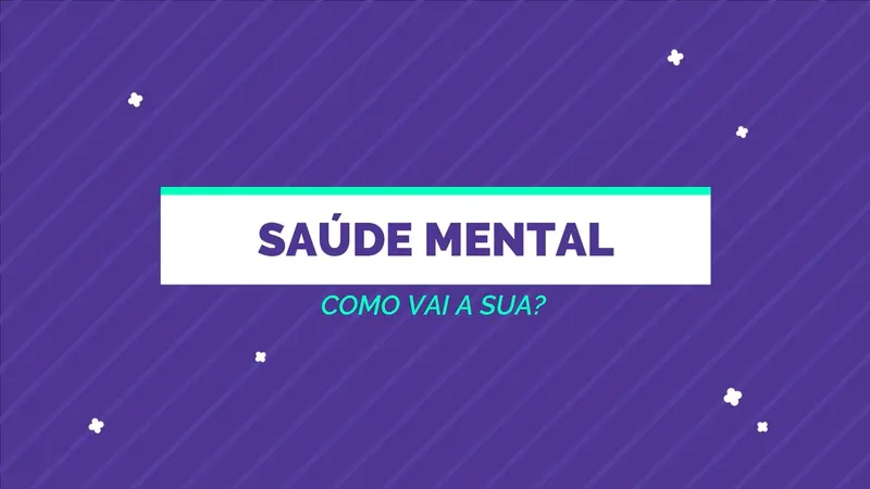 Capa da palestra Saúde Mental
